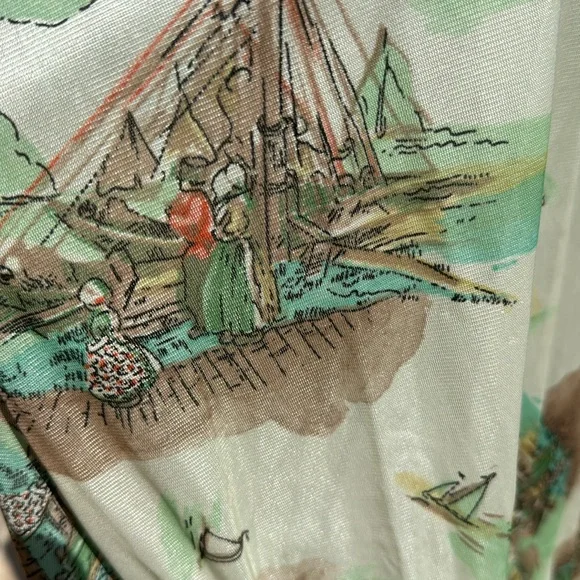 Nos Vintage 1970s Settlers TravelersDisco Pimp shirt XL As Is 1 hole